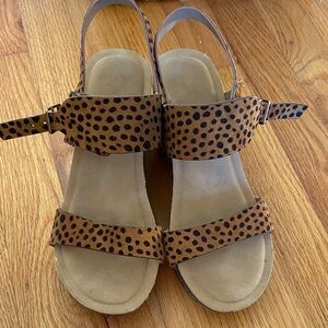 Spotted Brown Women's Sandals
